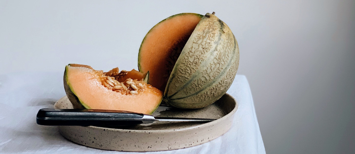 Melonsalat med chiliolje og sauterneseddik